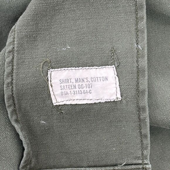 Vietnam War US Army Field Shirt OG-107 Named Armored Cavalry Unit Crest Patches - Picture 13 of 15